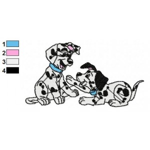 Dalmations Embroidery Design 18